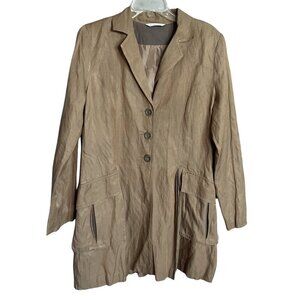 CAbi Women's Tan Swing Trench Coat Size L